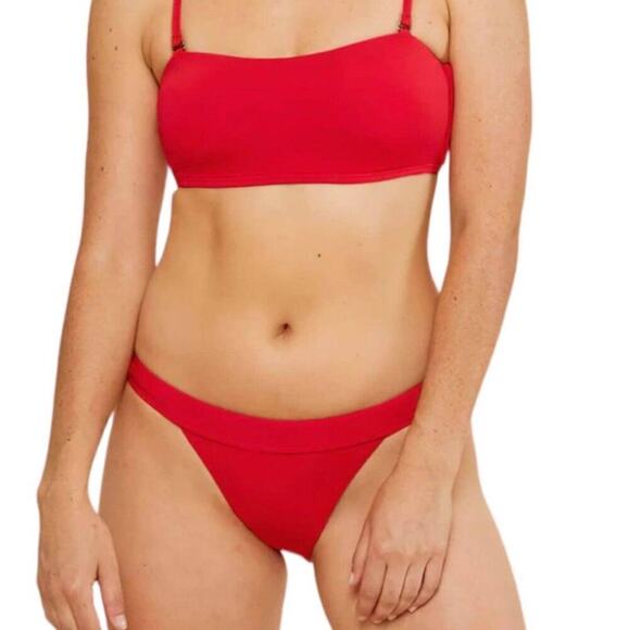 🔴Andie‎ The banded cheeky Bottom Red Size M - Picture 1 of 6